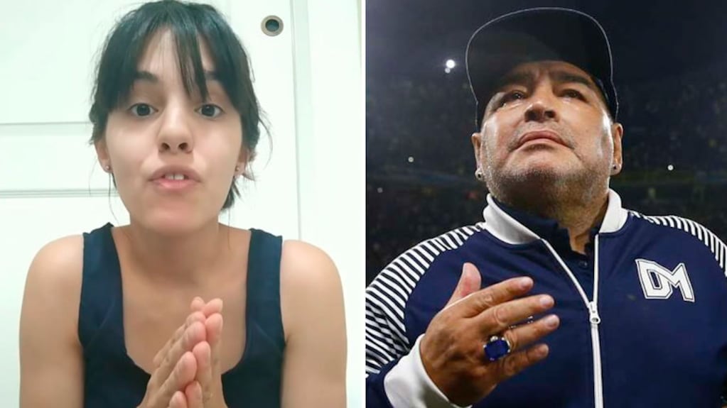 El duro video de la supuesta sexta hija de Diego Maradona