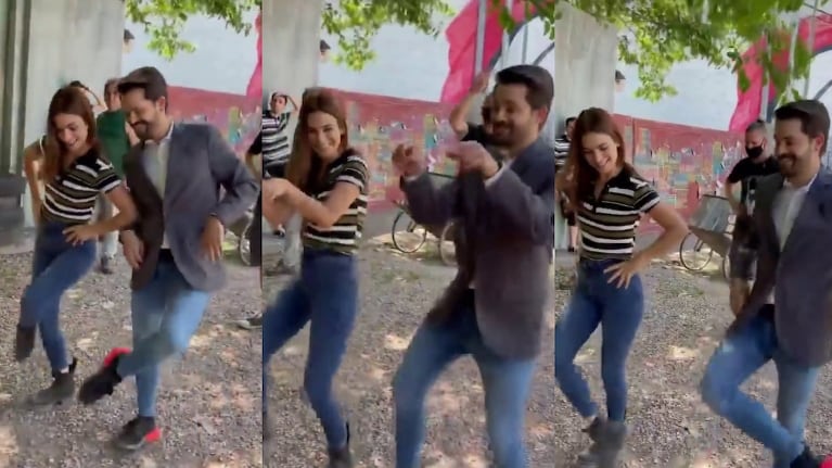 Agustina Cherri y Felipe Colombo volvieron a hacer la famosa coreografía de Chiquititas