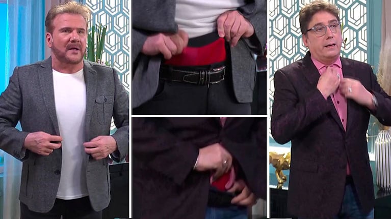 Joaquín Galán y Oscar Mediavilla mostraron su ropa interior en vivo en la mesa de Mirtha Legrand