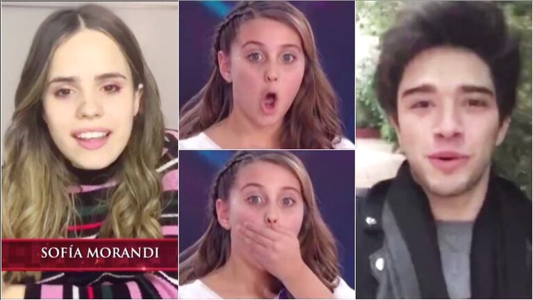 La sorpresa de la participante de Genios de la Argentina al recibir un saludo de Sofi Morandi y Julián Serrano