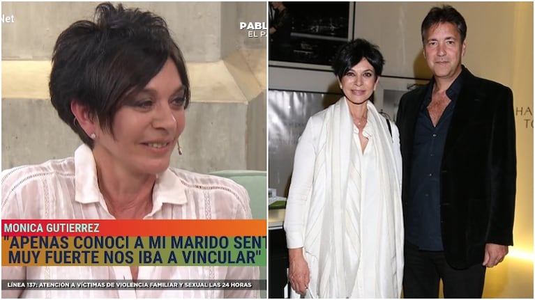 Mónica Gutiérrez se emocionó al hablar de su marido: "Tengo una profunda admiración por él"