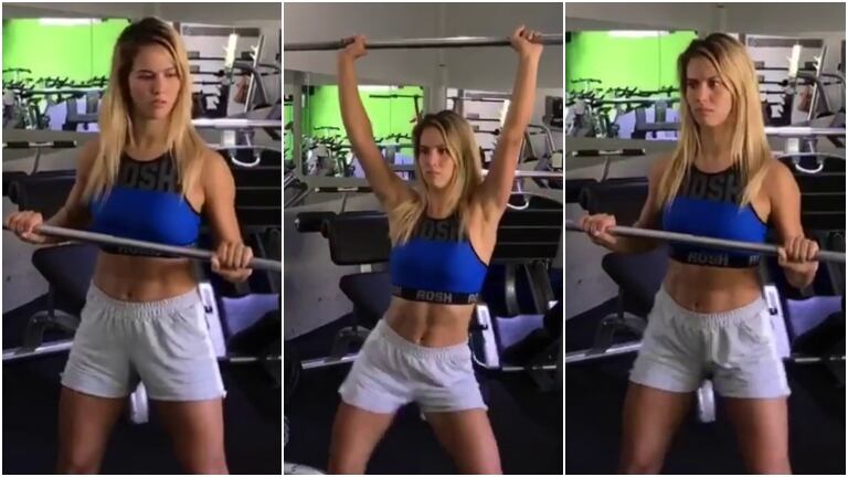 La rutina de ejercicios de Flor Vigna con coreografía incluida