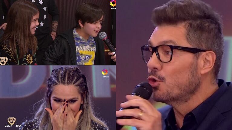 Tinelli y un imperdible ida y vuelta con los hijos de La Chipi y Dady Brieva: "Es bravísimo, que carácter el chico"
