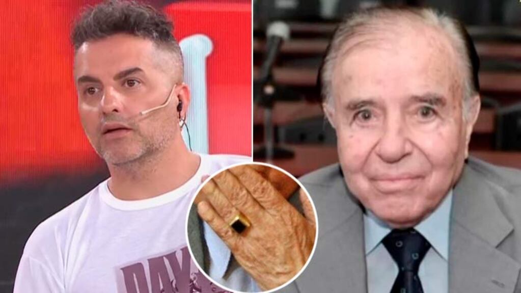 Ángel de Brito mostró una publicación online en la que estarían vendiendo el anillo de Menem