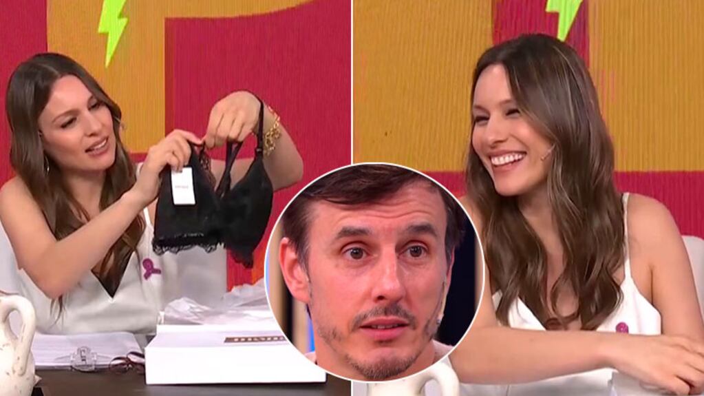 ¡Apasionada! El pícaro mensaje a cámara de Pampita a Roberto García Moritán al recibir una lencería muy sensual