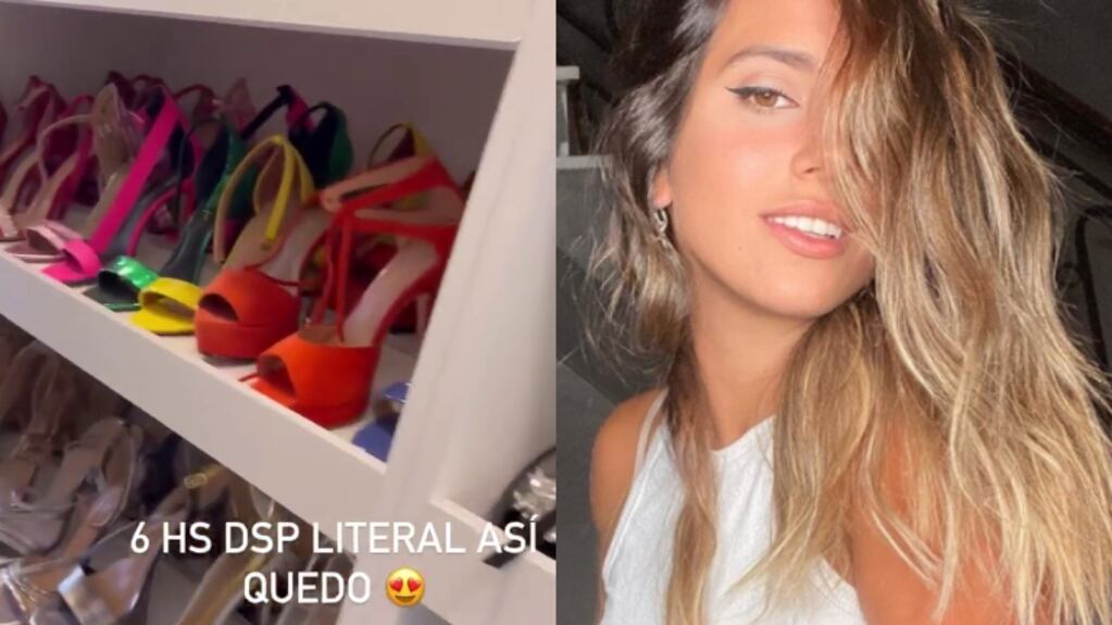 Así es el "antes y después" del vestidor de Cinthia Fernández