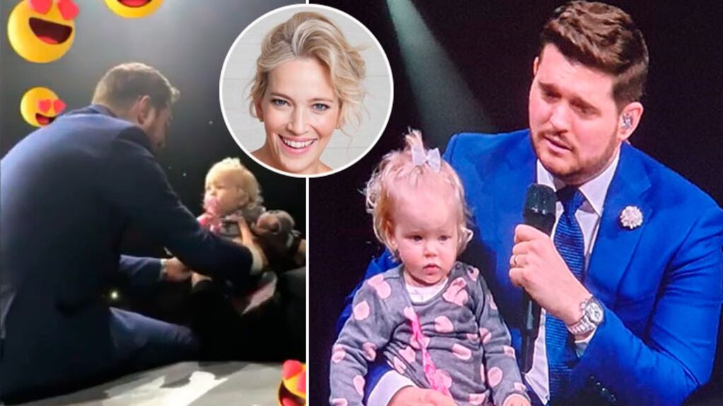 El tierno momento en que Michael Bublé cantó en el escenario con Vida, su hija menor