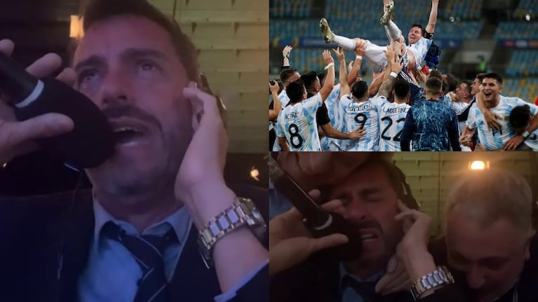 Conmovedor relato Pablo Giralt por el triunfo de Argentina en la Copa América: "Se terminó la mufa"