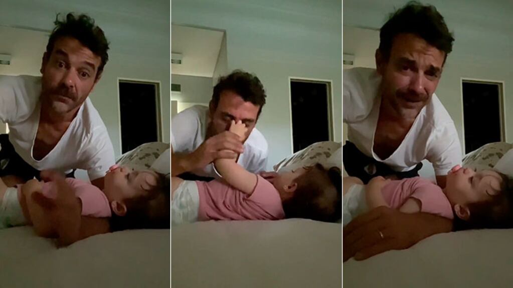 ¡Papá feliz! Pedro Alfonso compartió el video más tierno con su hija Filipa: "La famosa mano enganchada"