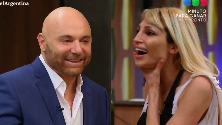 Vicky Xipolitakis incomodó a Germán Martitegui en MasterChef Celebrity: "A vos te gusta el casamiento por iglesia"