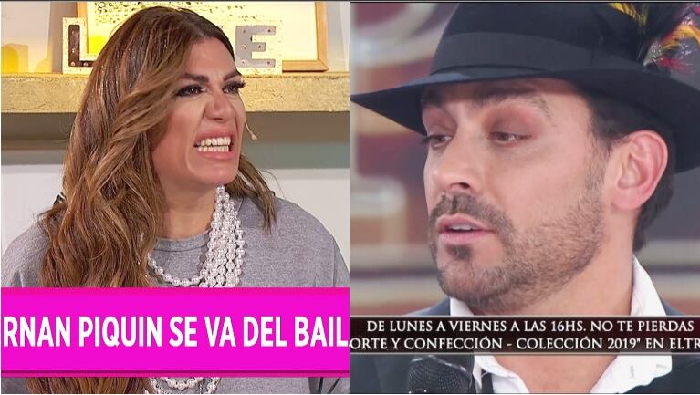 La filosa crítica de Flor de la Ve tras la renuncia de Hernán Piquín al Súper Bailando