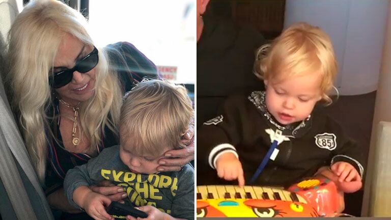 La felicidad de Mirko Marley al tocar el copado organito que le regaló Susana Giménez en Australia