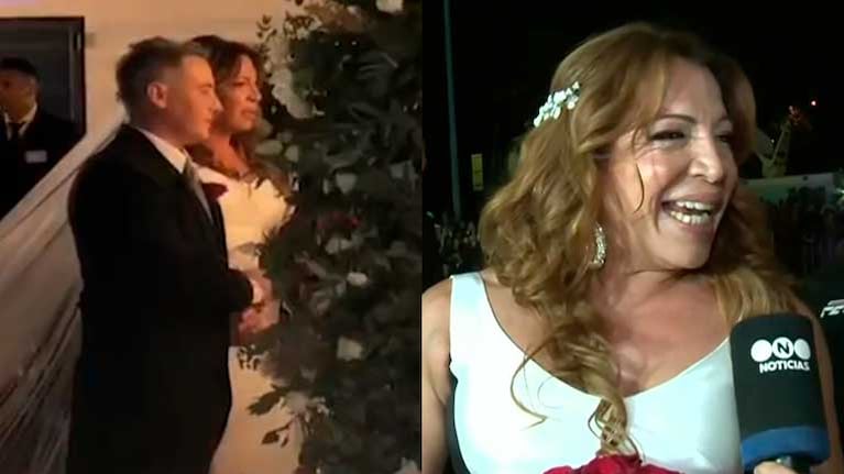 Lizy Taglaini se casó con Sebastián Nebot tras un año de relación