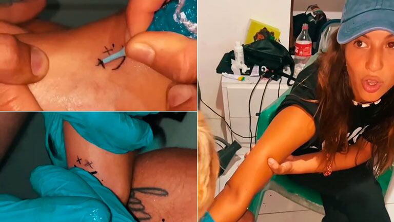 Flor Vigna se hizo un significativo tatuaje con sus amigos de Combate en Brasil