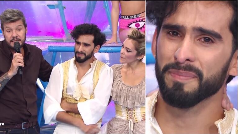 La angustia de Gabo Usandivaras por no poder realizar su aquadance junto a Becky Vázquez