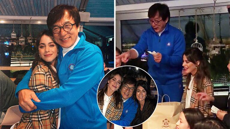 Las imágenes del encuentro de Tini Stoessel y Jackie Chan en República Checa