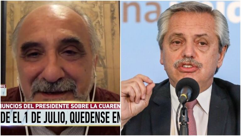 Luis Cámara, el médico que asesora a Alberto Fernández, habló de la pandemia en Polémica en el bar: “Vamos a sufrir dos meses”