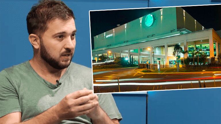 Las imágenes de Diego Brancatelli, agredido en un shopping