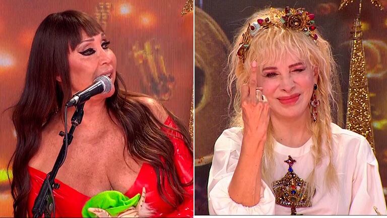 El terrible cruce de Moria Casán y Nacha Guevara en Cantando 2020