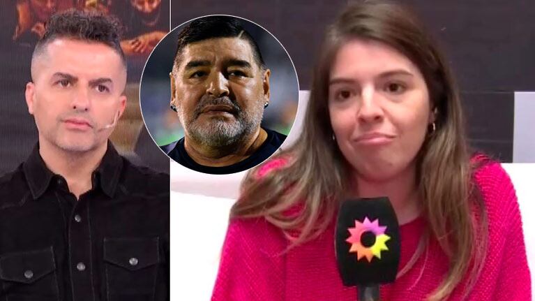 Firme negativa de Dalma Maradona cuando Ángel de Brito le preguntó cómo se enteró de la muerte de su papá