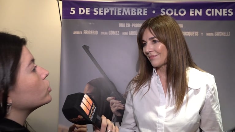 ¡Muy feliz! Andrea Frigerio estrena la película donde actúa junto a su hija Josefina Bocchino