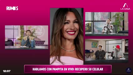 Pampita con Rumis