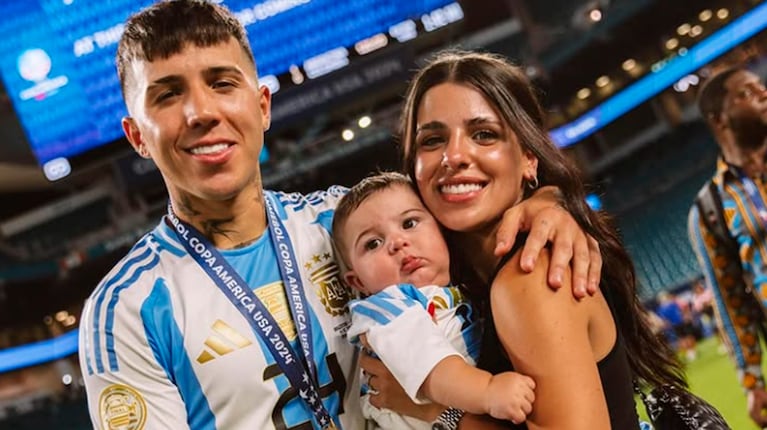 Se viralizó un video de Benja, el hijo de Enzo Fernández y Valentina Cervantes que causó furor: “Gordito”