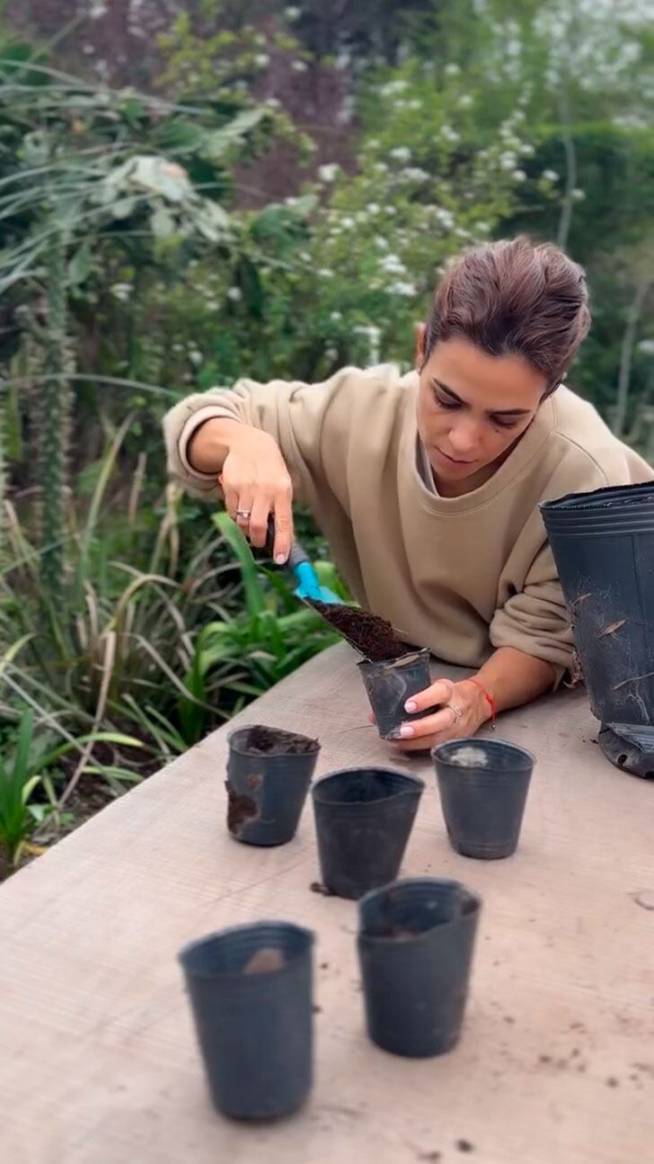 Agustina Cherri mostró su increíble huerta orgánica y sorprendió con todo lo que cosechó: video