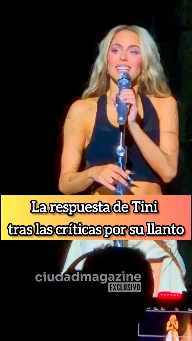 Video exclusivo: La contundente respuesta de Tini Stoessel tras las críticas por su llanto en el show de Futttura