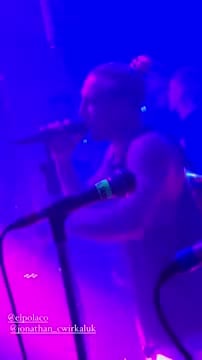 Barby Silenzi compartió el show del Polaco