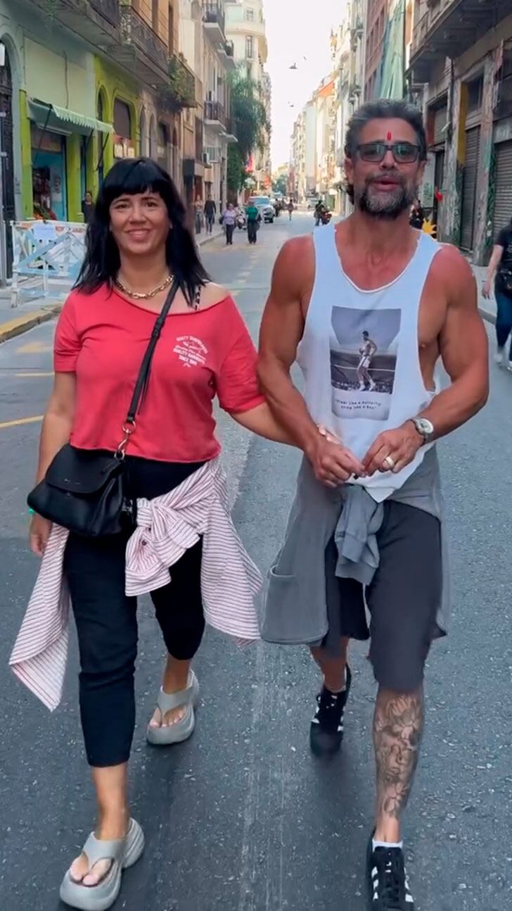 Griselda Siciliani y Luciano Castro, en la Marcha del Orgullo: el video que enojó a Sabrina Rojas