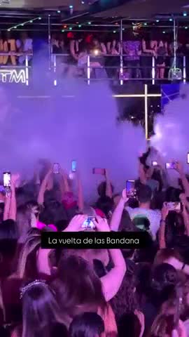 Pampito grabó el show de Bandana.