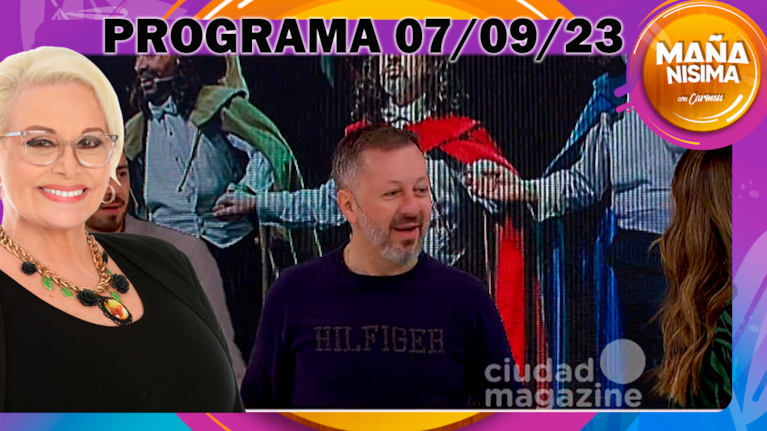 Mañanísima - Programa completo 07/09/23 - NOS VISITA NICOLÁS SCARPINO