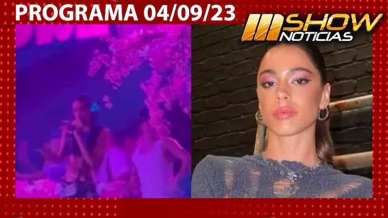 MSHOW - Programa del 04/09/23 - TINI ABUCHEADA EN UNA FIESTA EN MADRID