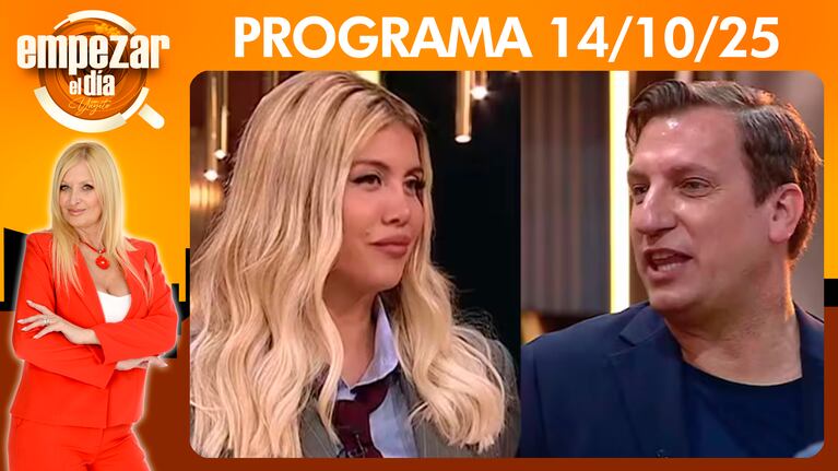 Empezar el día - Programa del 14/10/25- MAXI LÓPEZ CHICANEÓ A WANDA NARA EN MASTERCHEF
