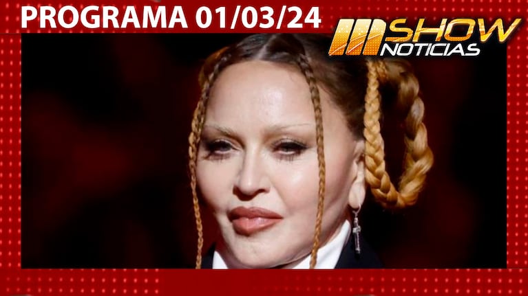 MSHOW - Programa del 01/03/24 - MADONNA ESCUPE A SU PÚBLICO EN PLENO SHOW