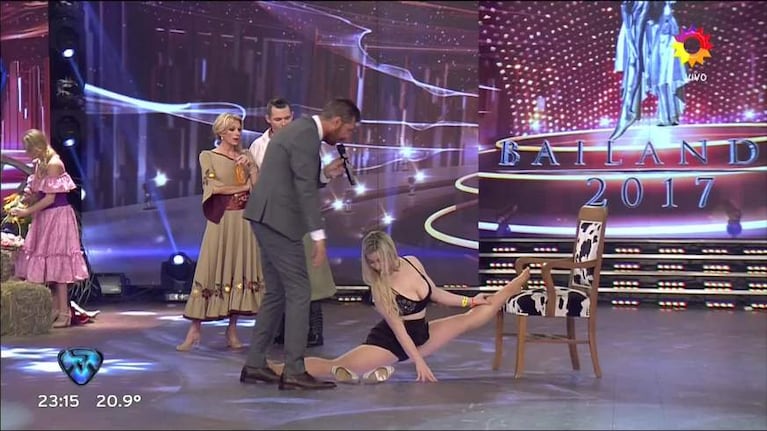 La novia acróbata del bailarín de Yanina Latorre terminó en lolas en ShowMatch