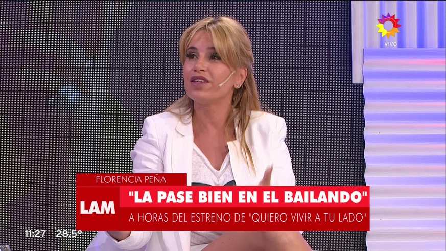 Florencia Peña aclaró qué pasó realmente con Insaurralde en 2012