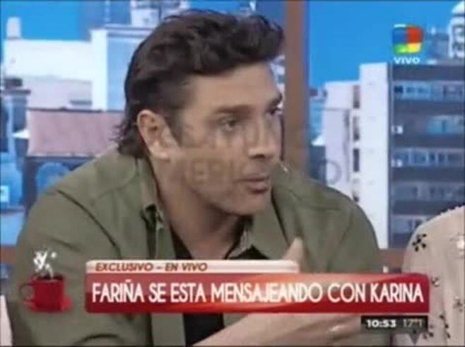 Tremendo cruce de Fariña y Adrián Pallares en vivo
