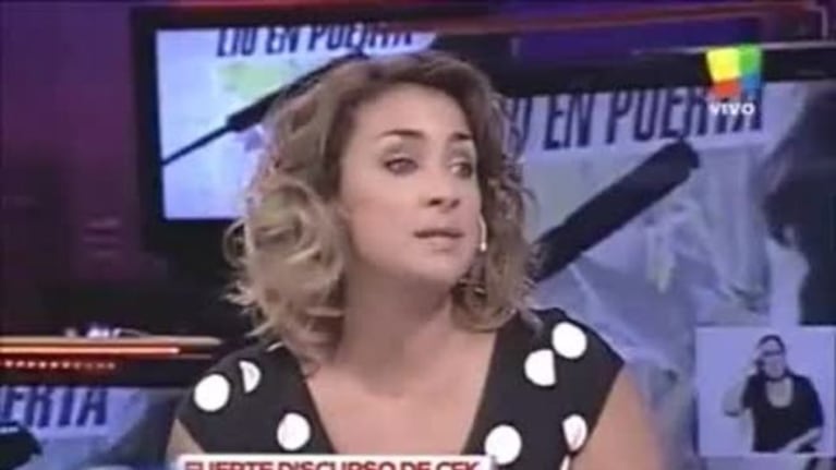 María Julia Oliván, angustiada y al borde del llanto en Intratables por una fuerte discusión con Fernando Cerolini: "Vos me tendrías que pedir perdón"