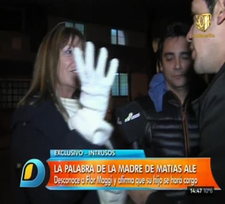  La palabra de la madre de Matías Alé, tras el embarazo de Florencia Maggi: "No me siento abuela"