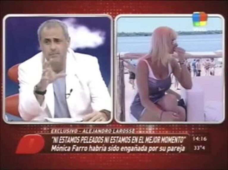 ¿Infidelidad? Mónica Farro y un incómodo móvil junto a su novio: "Se habrá querido hacer el lindo..."