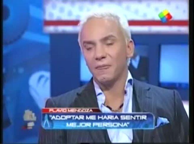 Flavio Mendoza, emocionado, habló de su historia familiar y de la posibilidad de adoptar