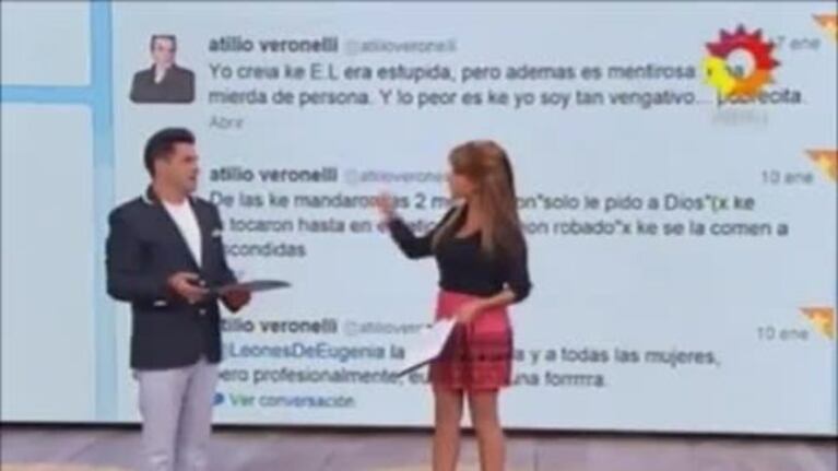 El descargo de Florencia Peña: "Atilio Veronelli cree que así hay que tratar a una mujer"