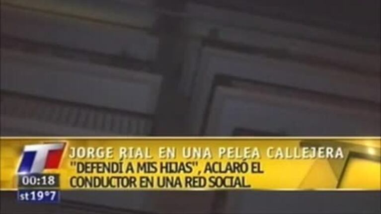Jorge Rial, a las trompadas en la calle: "Dos tipos se intentaron sobrepasar con mis hijas y las defendí"