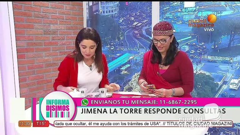 Jimena Latorre y los detalles de un día de "locos"