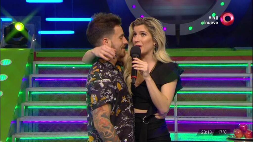 Federico Bal visitó a Laurita Fernández en Combate