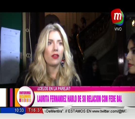 Laurita Fernández explicó cómo pautó las fotos del blanque de su romance con Federico Bal