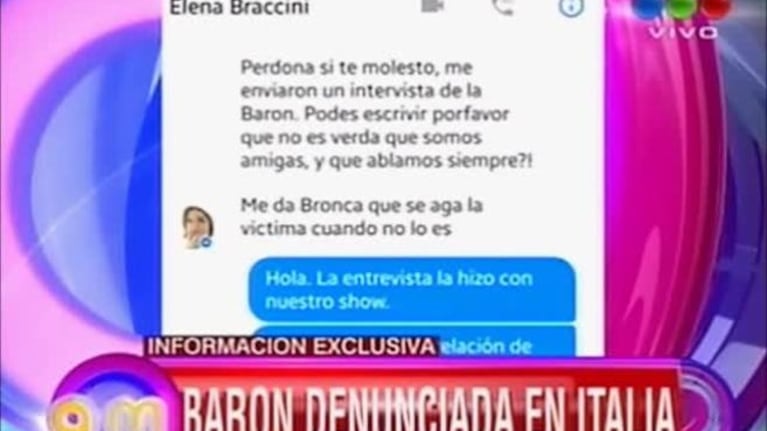 Elena Braccini, enfurecida con Jimena Barón: "Es mentira que somos amigas; ella no se puede acercar sola a mis hijas"