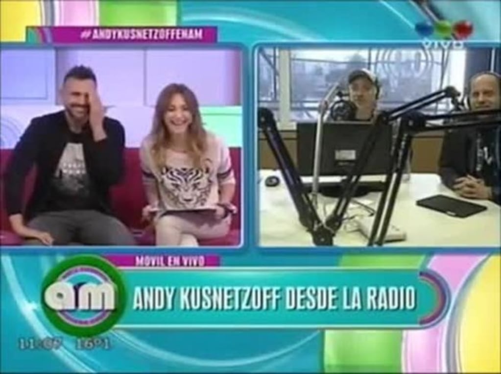 Andy Kusnetzoff, risas y tensión en un dúplex en vivo con AM: le preguntaron por su novia productora y no ocultó su fastidio